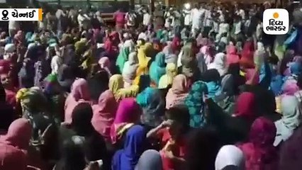 ચેન્નઈમાં CAA-NRC વિરૂદ્ધ હિંસક પ્રદર્શનમાં પોલીસ-પ્રદર્શનકારીઓ વચ્ચે મારામારી