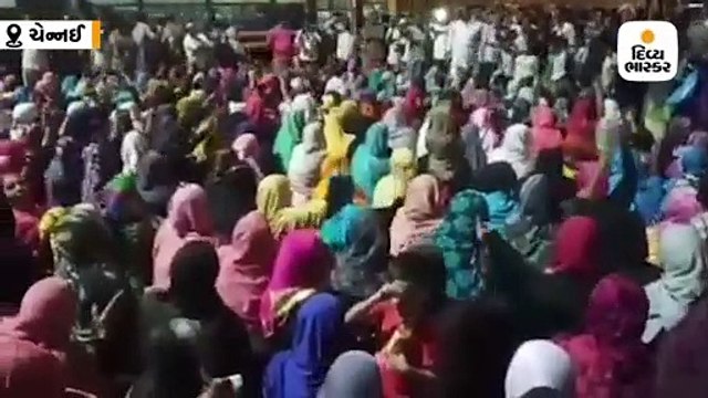 ચેન્નઈમાં CAA-NRC વિરૂદ્ધ હિંસક પ્રદર્શનમાં પોલીસ-પ્રદર્શનકારીઓ વચ્ચે મારામારી