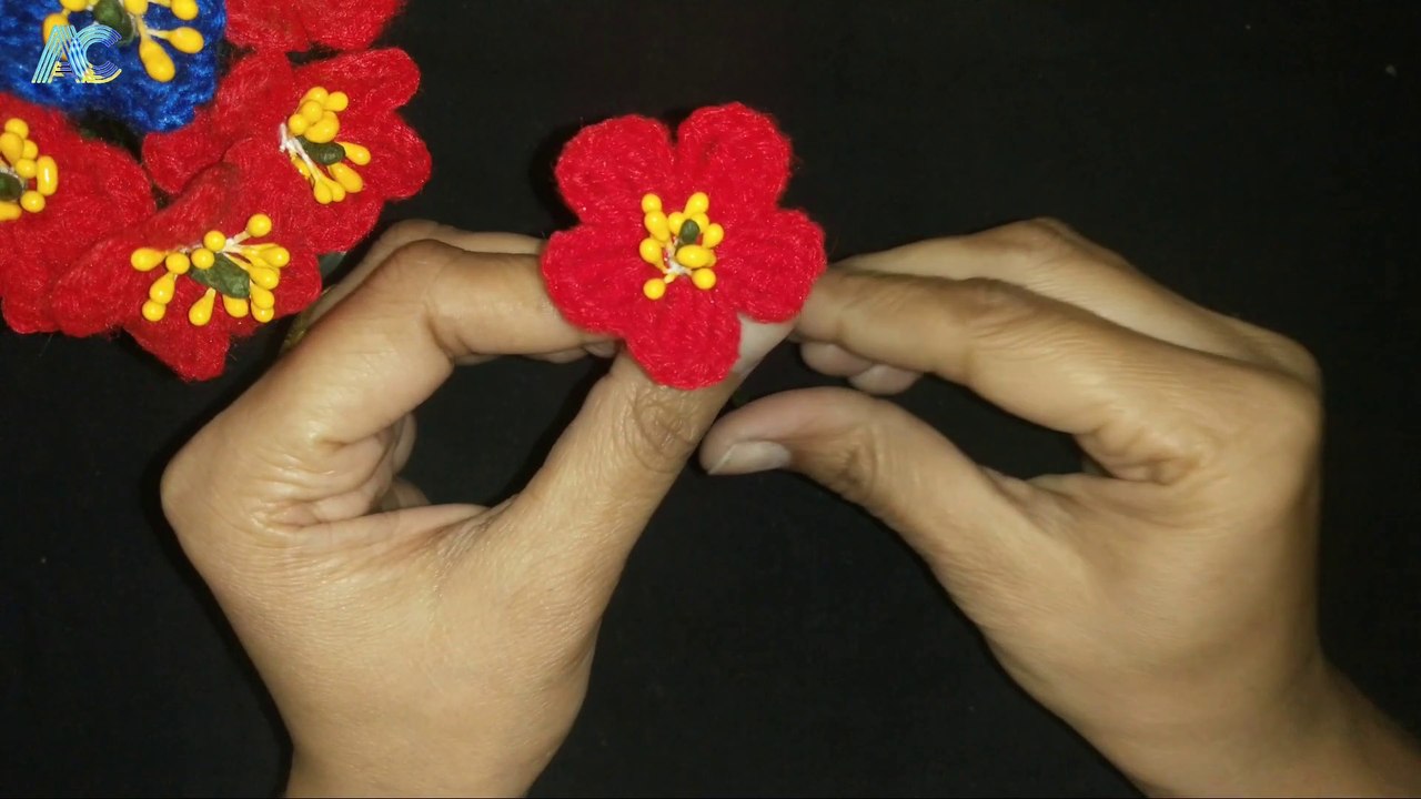 #crochet flowers #how to crochet simple flower