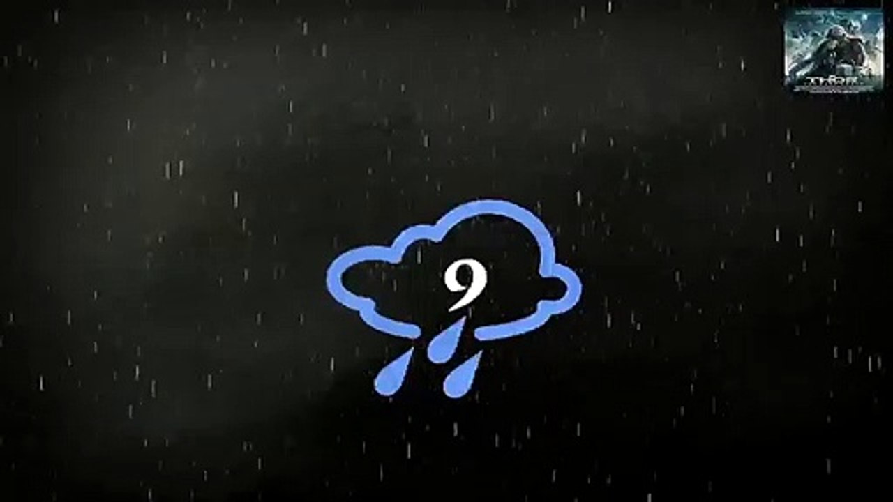 Thunder and Rainstorm Sound for Sleep Black Screen for Light Blocking Sleep or Relaxing Meditation