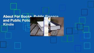 About For Books  Public Finance and Public Policy  For Kindle