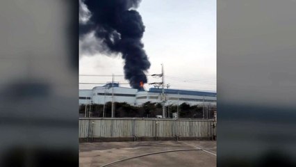 당진 동부제철 공장 화재...산소 절단작업 중 발화 추정 / YTN