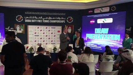 Tirage au sort au tournoi de tennis de Dubaï