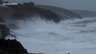 Storm Dennis batters Cornwall coast at Porthleven