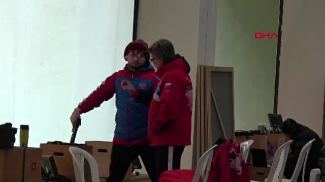 Spor türk, rus ve italyan atıcılık milli takımları mersin'de kampa girdi