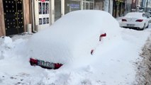 Soğuk hava nedeniyle Kızılırmak'ın yüzeyi buz tuttu - SİVAS