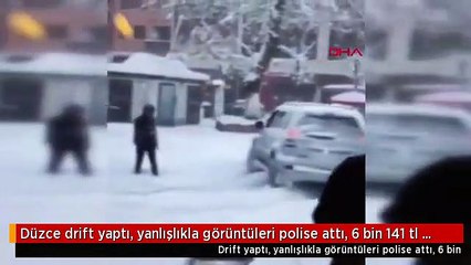 Trafik magandası kendi kendini polise ihbar etti!