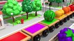 Learn Colors With Animal - Learning Names of Fruits - Learn Colors with Toy Train Color Fruits Nursery Rhymes for Kids Children