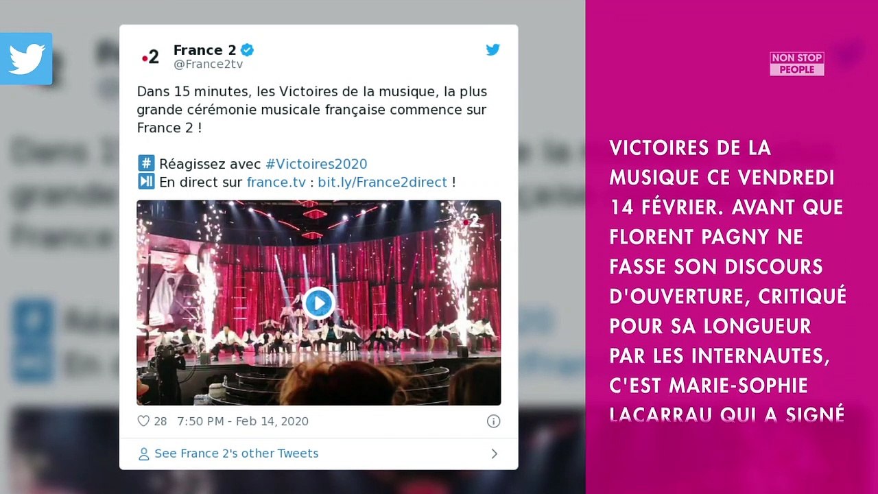 Victoires de la musique 2020 : Florent Pagny corrige la bourde de Marie-Sophie Lacarrau