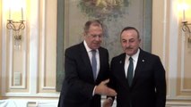 Dışişleri Bakanı Çavuşoğlu Rus mevkidaşı Lavrov ile görüştü