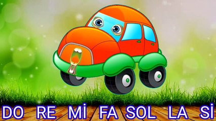 Notalar çocuk şarkısı | do külahta dondurma, re masmavi bir dere | konuşan arabalar çizgi film