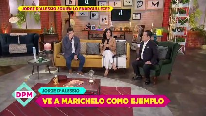 Jorge D&#039;Alessio orgulloso del cambio físico de su esposa Marichelo