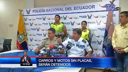 Autoridades dan importante anuncio contra la guerra a vehículo sin placa en Guayaquil