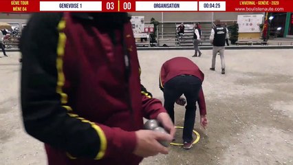 Genevoise 01 vs Organisation 6ème tour :  L'Hivernal Pétanque by « La Genevoise » 2020