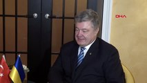 Bakan çavuşoülu ukrayna eski devlet başkanı petro poroşenko ile görüştü