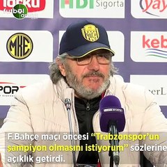 Mustafa Reşit Akçay, "Trabzonspor'un şampiyon olmasını istiyorum" sözlerine açıklık getirdi