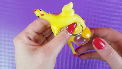 Cutting Open Stress Toys Antistress Slime Balls Satisfying Video