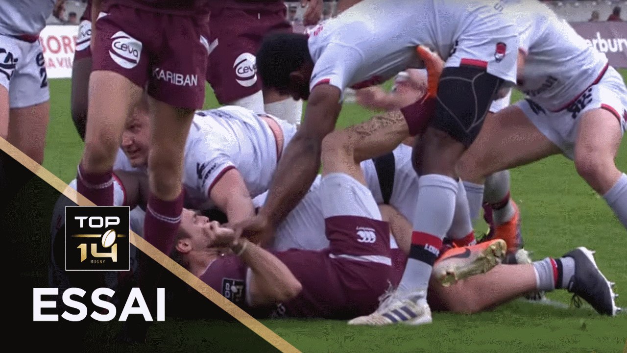 TOP 14 - Essai Mickaël IVALDI (LOU) - Bordeaux-Bègles - Lyon - J15 - Saison 2019/2020