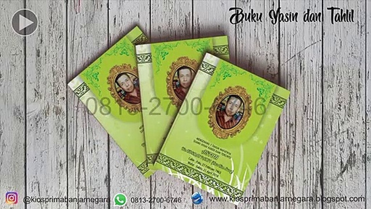 PROMO!!! +62 813-2700-6746, Buat Buku Yasin 40 Hari Banjarnegara