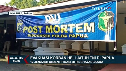 Evakuasi dan Identifikasi 12 Jenazah Korban Heli di Papua
