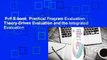 Full E-book  Practical Program Evaluation: Theory-Driven Evaluation and the Integrated Evaluation