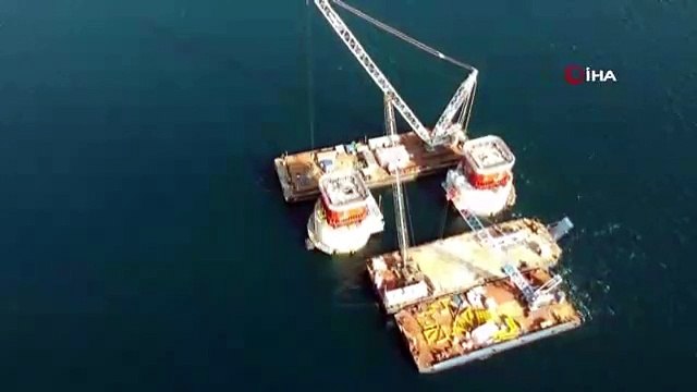 1915 Çanakkale Köprüsü'nün ayakları 161 metre uzunluğa ulaştı