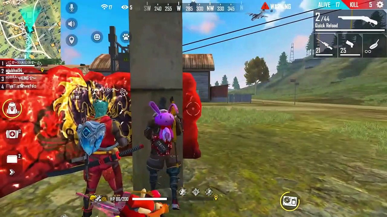 King_Cobra_AWM_Snipe_In_Squad_Match_9_Kills_Must_Watch_-_Garena_Free_Fire