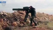 بصاروخ حراري.. استهداف تجمع آليات عسكرية لميليشيا أسد غرب حلب