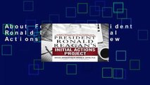 About For Books  President Ronald Reagan s Initial Actions Project  Review