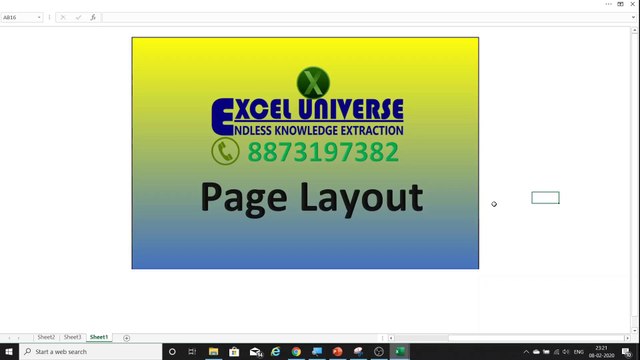 Page Layout Tab in Hindi-Set Page to Print and Apply Themes in Excel Workbook
