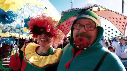 Fat Tuesday's Umbrella Parade 2018 in Hastings