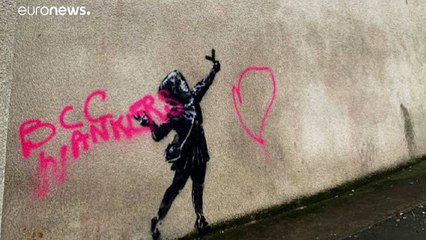 Un nouveau Banksy réalisé à Bristol pour la Saint-Valentin vandalisé