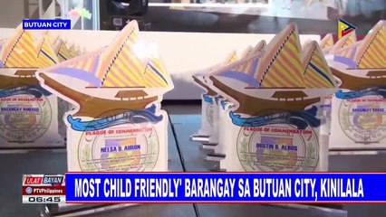 Most child friendly' barangay sa Butuan City, kinilala