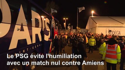 Foot: le PSG évite l'humilation à Amiens