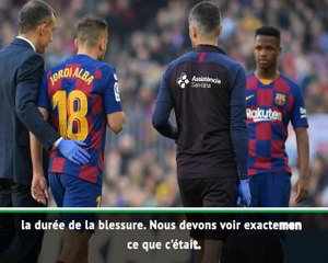 24e j. - Setién donne des nouvelles de Jordi Alba