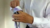 How to Tie a Tie EASY in 10 Seconds Full Windsor Knot Step by Step Mirrored / Slowly (Men's Fashion) | SHJ OFFICIAL |