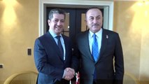 Dışişleri Bakanı Çavuşoğlu, Irak Kürt Bölgesel Yönetimi Başbakanı Barzani ile bir araya geldi -...