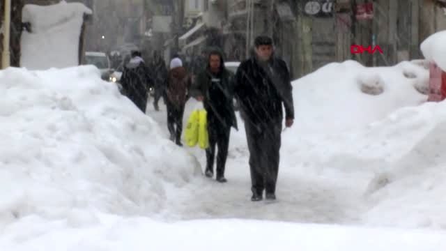 Van-212 yerleşim biriminin yolu kapalı olan van'da, iranlıların kar eğlencesi