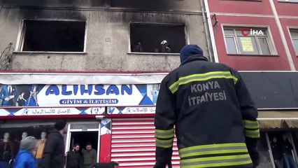 Depo olarak kullanılan evde yangın