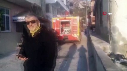 Pansiyonda çıkan yangın paniğe neden oldu