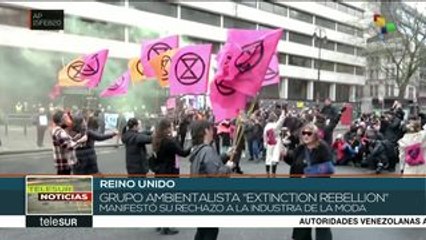 Reino Unido: ambientalistas protestan contra la industria de la moda