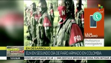 Solano: Estado colombiano, responsable del paro armado del ELN