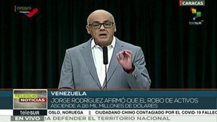 Jorge Rodríguez denunció robo de activos por dirigencia opositora