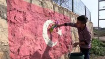 Reyhanlı'da sınır mahallesi bayraklarla donatıldı - HATAY