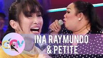 Ina Raymundo and Petite reenact a scene from Kadenang Ginto | GGV