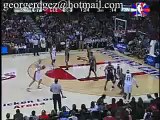 LeBron James takes it to the rim,with the super slam