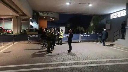 Lazio-Inter: l'arrivo del ct Mancini