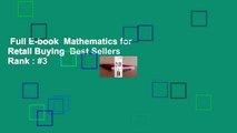 Full E-book  Mathematics for Retail Buying  Best Sellers Rank : #3