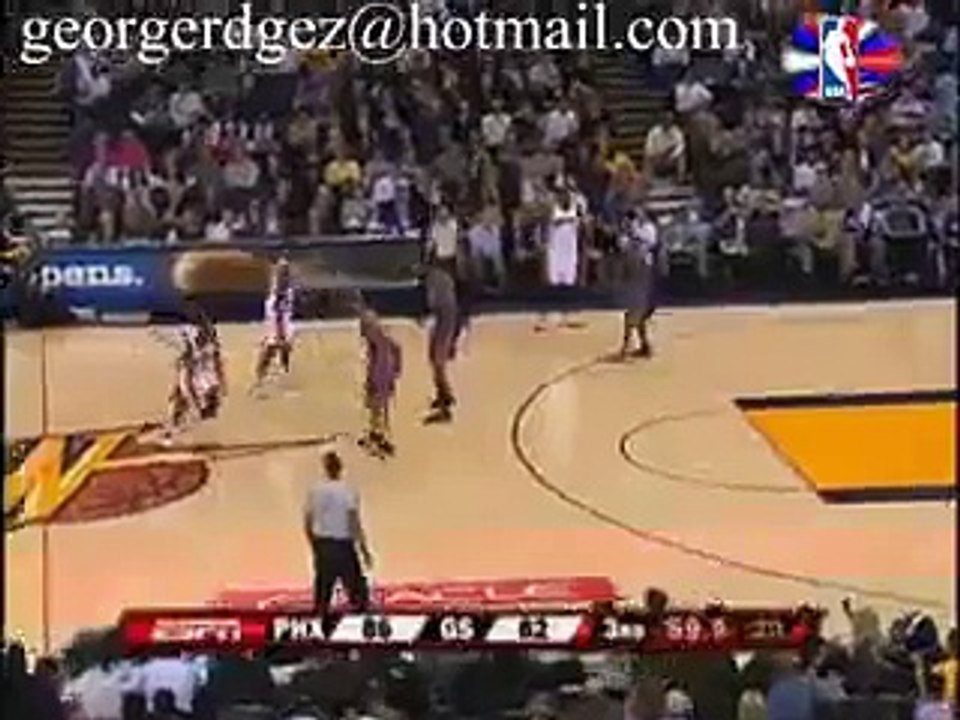 Baron Davis with the sick shake and bake Over Grant Hill