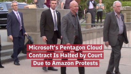 Microsoft And Amazon Battle Over Pentagon Cloud Contract